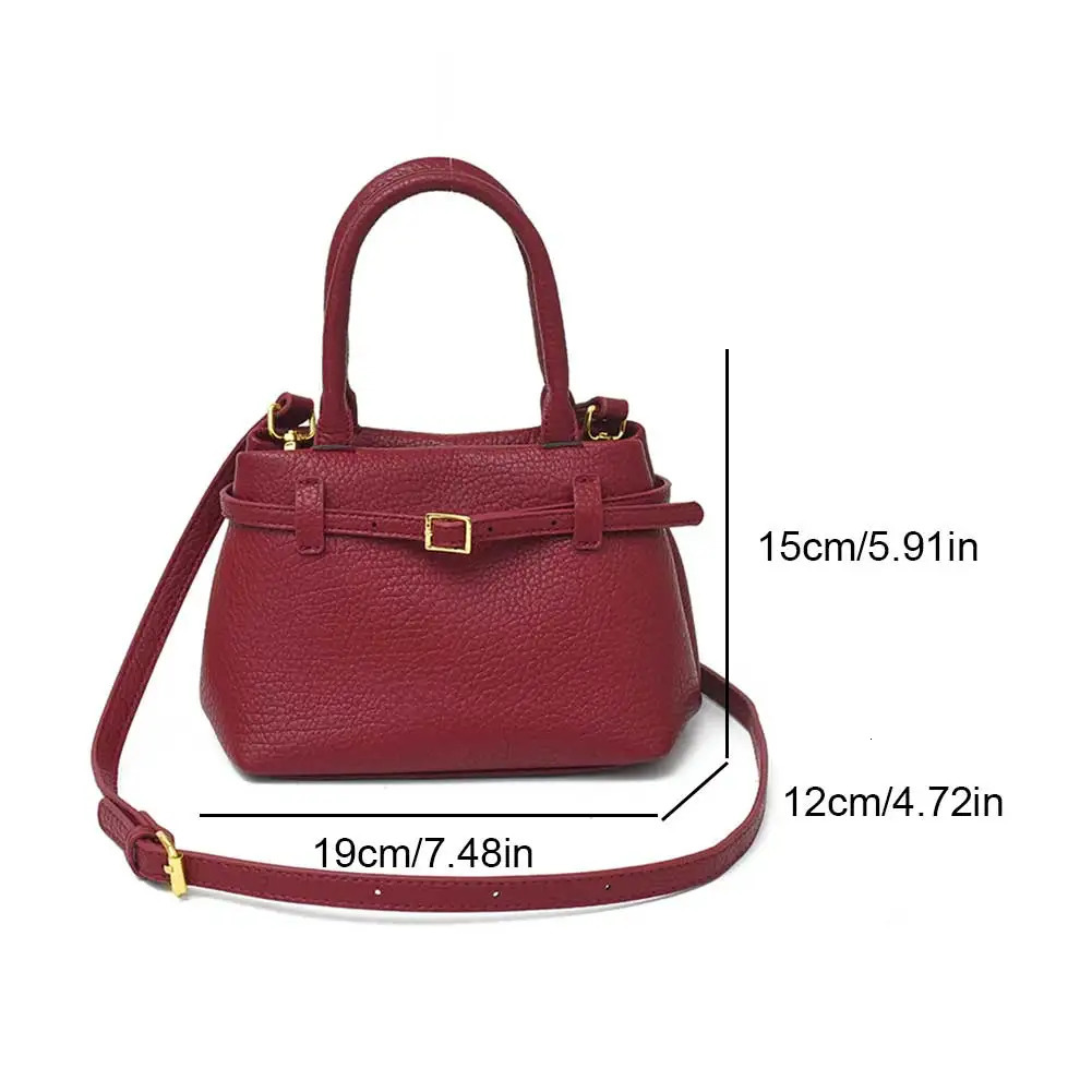 Ship from US Women Trendy Shoulder Bucket Bag PU Leather Vintage Crossbody Solid Color Versatile Tote Handbag Female Dating 250227FBB