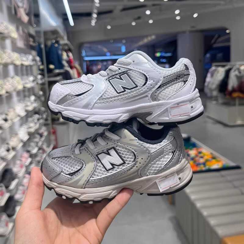 Outdoor Boys mesh sports shoes 2025 new model childrens lightweight dad shoes casual breathable girls NB shoes big childrens spring S25226