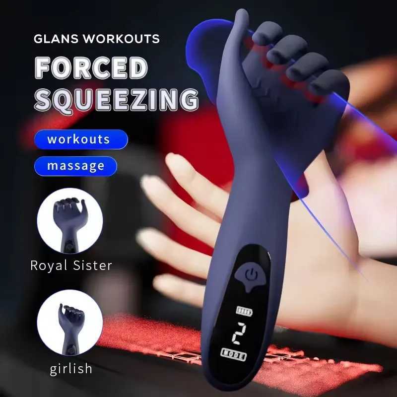 Adult Toys Sex Glans Trainer Penis Massage Male Masturbator Vibrating Glans Vibrator Sex Toys for Men Lasting Delay EnduranceXJ250227