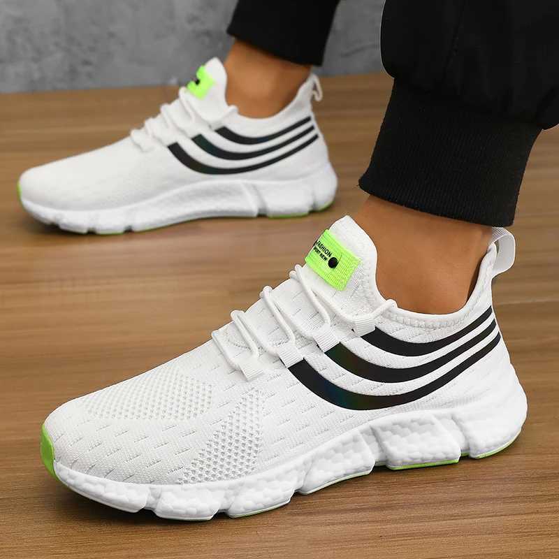 Mens Casual Sports Shoes Breathable Lightweight Sneakers Anti-slip Flats Outdoor Running Walking Tennis Athletic Jogging Shoes Z250227