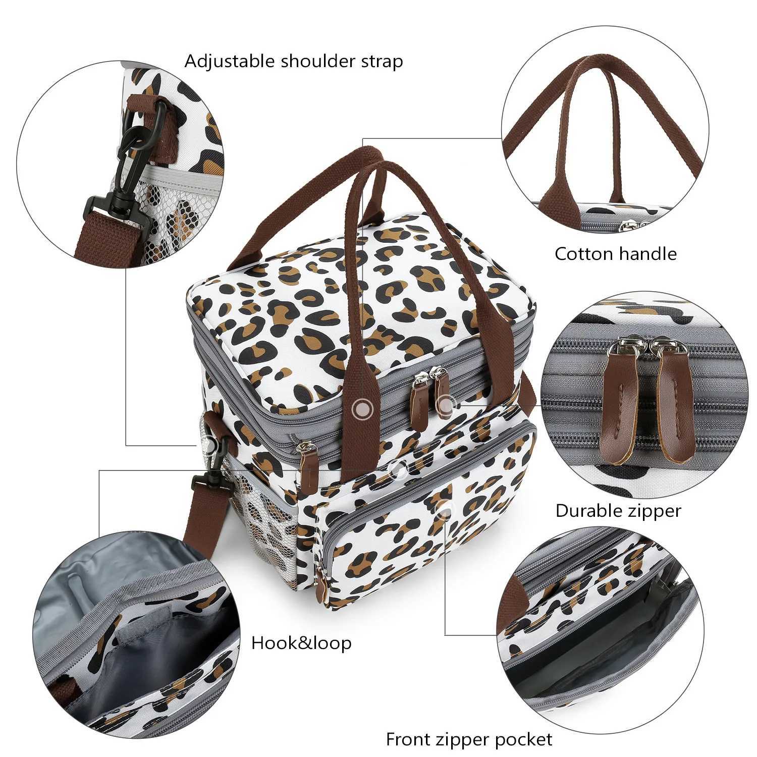 Diaper Bags Expandable Insulated Diaper Bag Lunch Bag for Women Men Reusable Diaper Bag with Adjustable Shoulder Strap Y250227LTTY