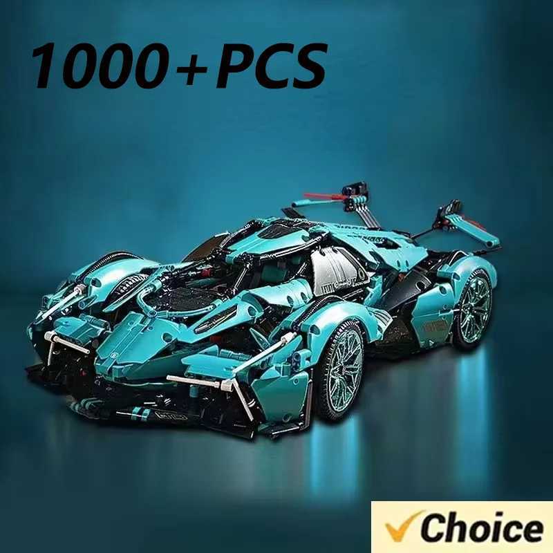 2024 New er Car 4 Model MOC 1000+PCS Building Block Kit Toy Decoration er Sports Car Toy Tech Racing Boy Christmas Gift Y250227