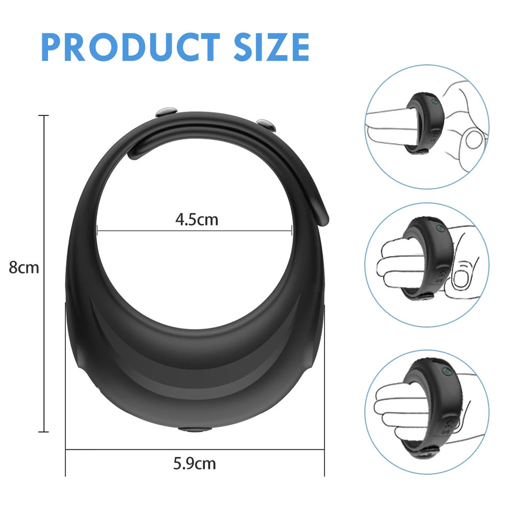 Adjustable Penis Rings Vibrators Cock Ring for Men Delay Ejaculation Cockring Masturbators Penis Ring Sex Toys for Adults 18 250227