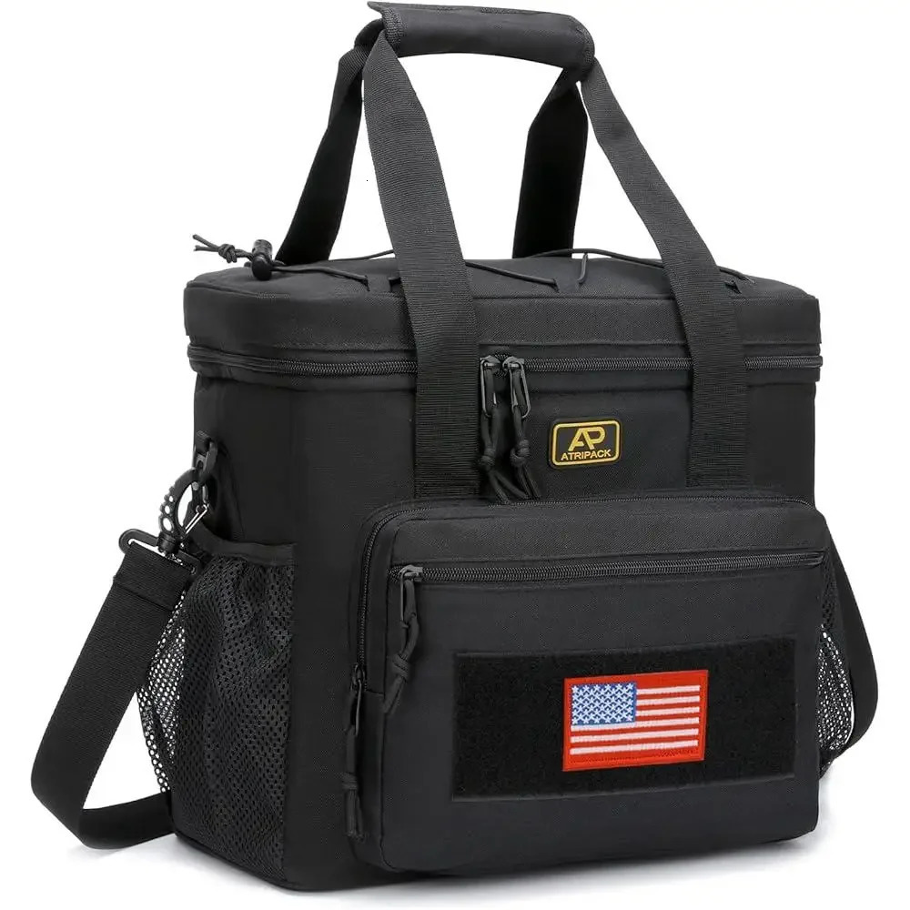 Ship from US Durable Insulated Lunch Bag Molle Tactical n Heavy Duty Cooler Work Outdoor Travel Picnic Adult Meal Storage 250227FBB