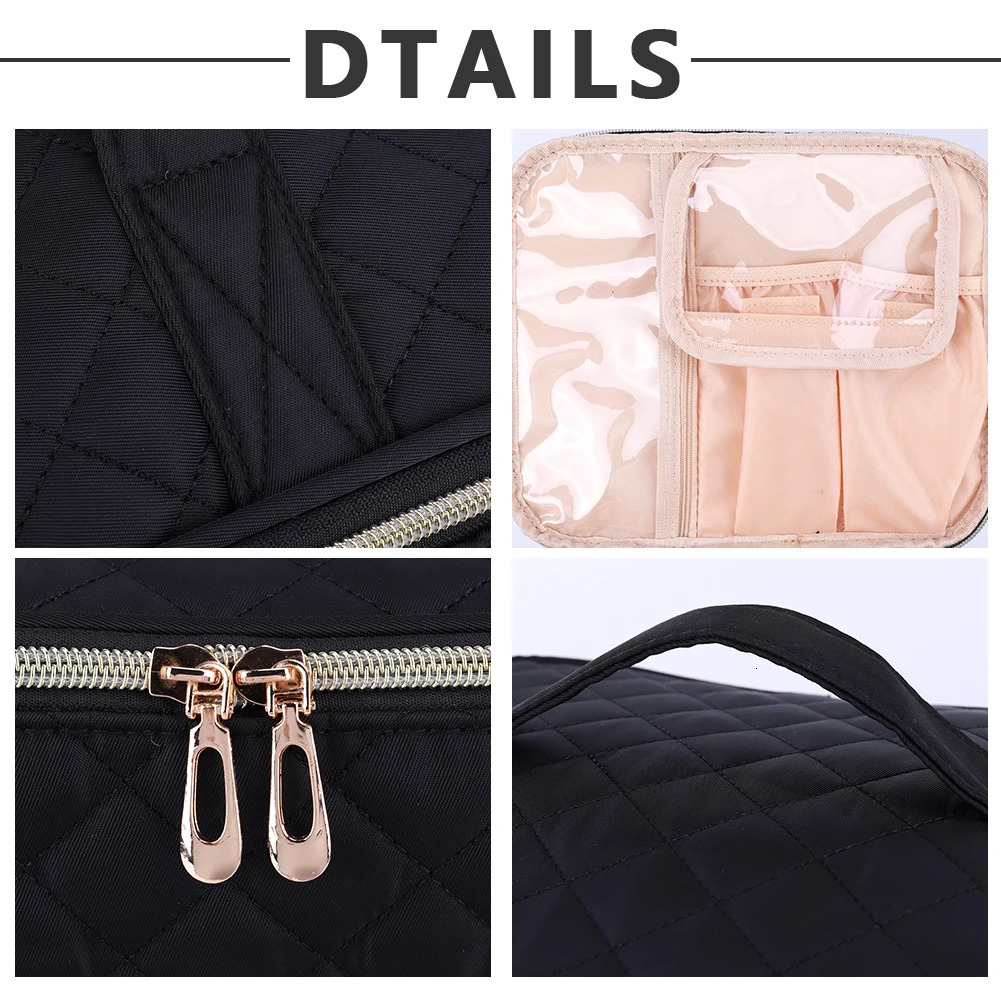Ship from US DoubleLayer Nail Polish Storage Bag Holds 30 Bottles Kit Supplies Organizer Case Cosmetic for Manicure Tools 250227FBB
