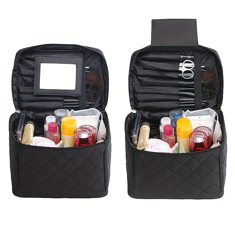 Ship from US Cosmetic Bag Case High Capacity Makeup Waterproof Quality Foldable Travel Organizer Beautician Pouch 250227FBB