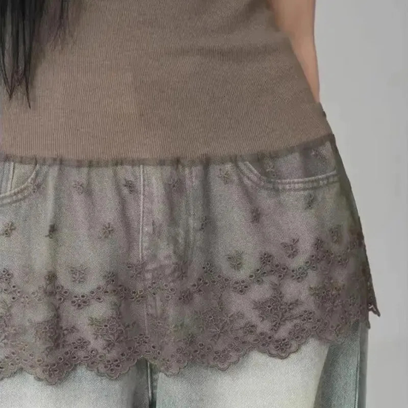 Genayooa Vintage Tank Tops Women Sleeveless Basic Patchwrok Camis Y2k Retro Tee Tops Streetwear Korean Style Chic Tanks Fashion 250226