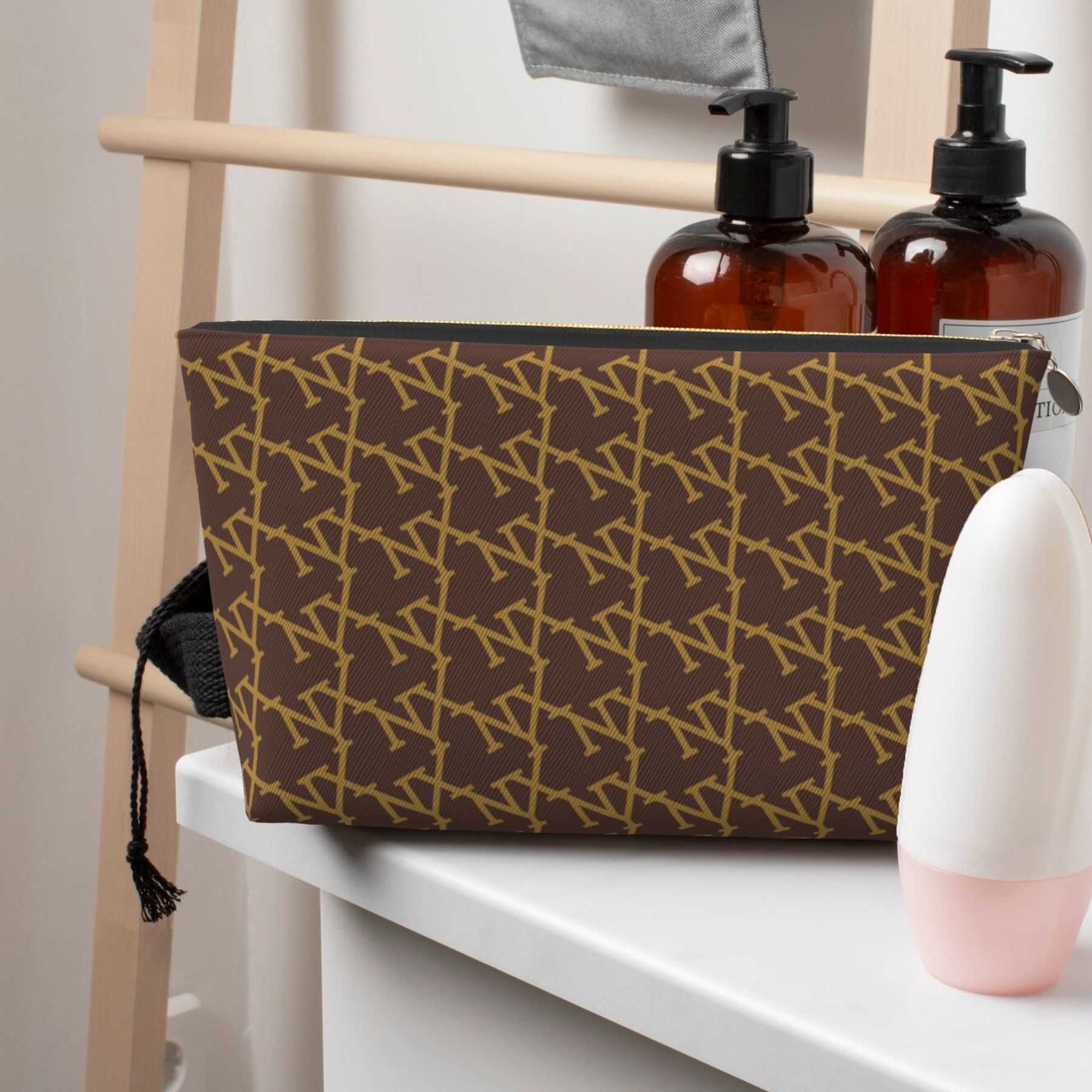 NXY Leather Travel Toiletry Bag Women Makeup Bag Designer Cosmetic Bags Luxury Clutch Pouch Wash Toiletry Bags 250227