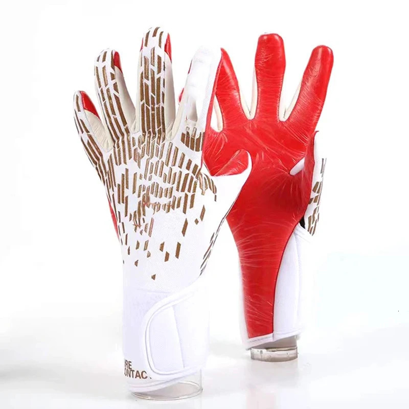 Premium Latex Adult Kids Training Match Durable Goalkeeper Football Goalkeeper Gloves 250227