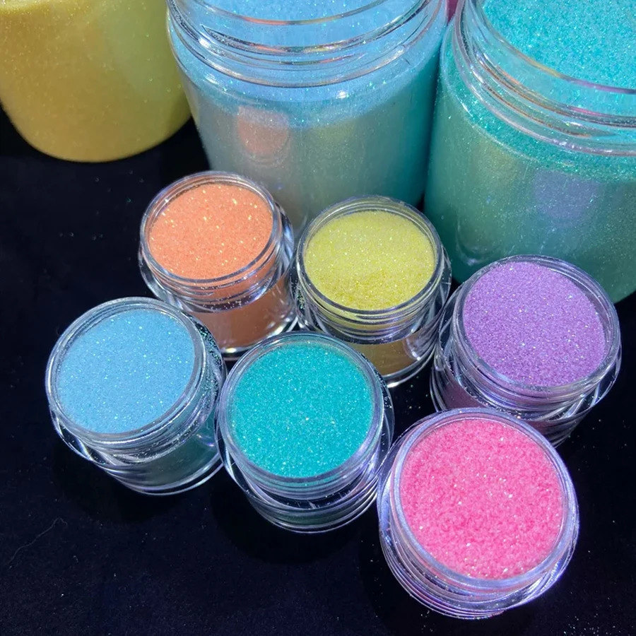 12 Colors Iridescent Glitter Sugar Powder Nail Powder Epoxy Resin Pigment Colorant Dye Resin Nail Charms Nail Art Decoration 250227