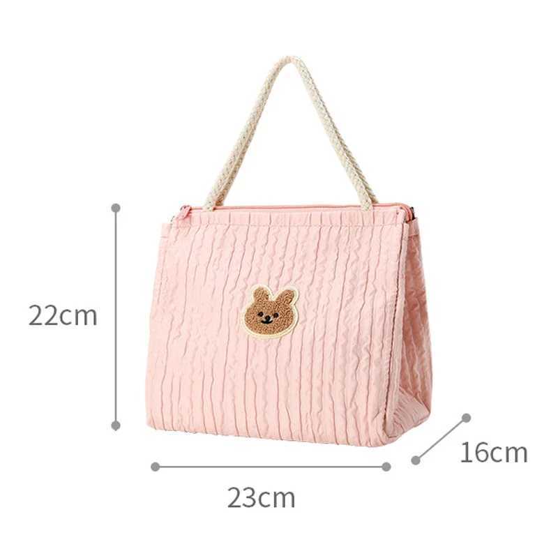 Diaper Bags Maternity Bag Cute Bear Baby Diaper Bag Lightweight Portable Handbags Mummy Outdoor Nappy Storage Bags Insulated Lunch Bags Y250227BDBT