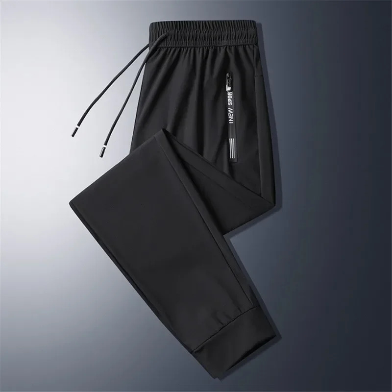 Summer Cool Pants Men 8XL Plus Szie Sweatpants Fashion Casual Stretch Pants Male Big Size 7XL 8XL Summer Trousers Black Grey 250227