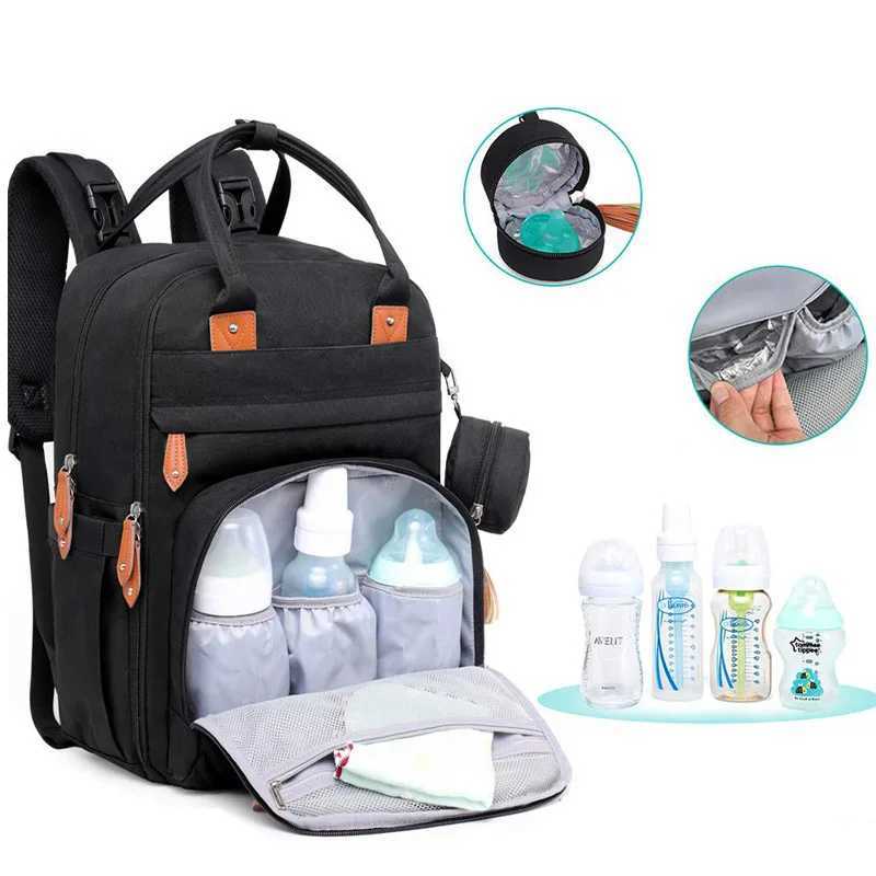 Diaper Bags Diaper Bag Backpack Large Baby Nappy Changing Bags Multifunction Waterproof Travel Back Pack Organizer Maternity Bag Y250227VZMY