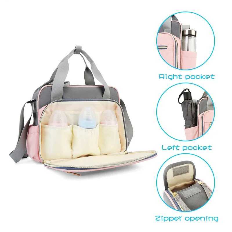 Diaper Bags New Style Waterproof Diaper nappy Bag Large Capacity Messenger Travel Bag Multifunctional Maternity Mother Baby Stroller Bags Y250227IUGP