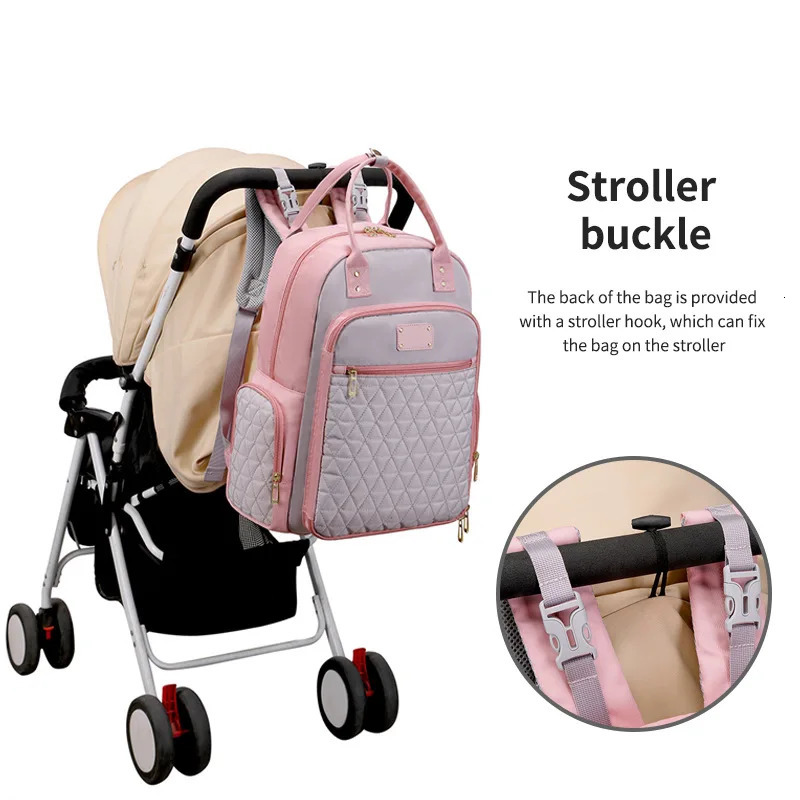 Fashion Mommy Diaper Bags Mother Large Capacity Travel Nappy Backpacks multi-functional Convenient Baby Nursing Bags 250227