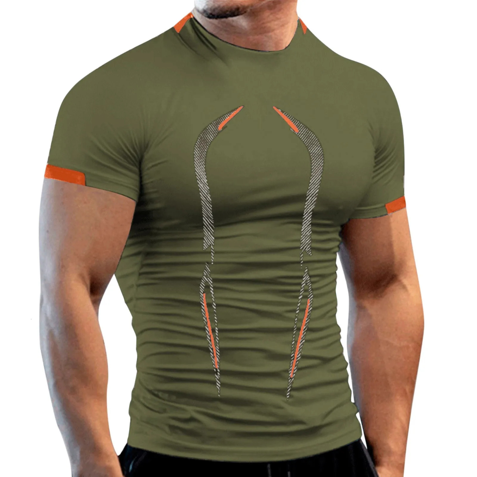 Summer Gym Breathable T Shirt Men Quick Drying Jogging TShirt Men Training Tees Fitness Tops Running T-shirt 250227