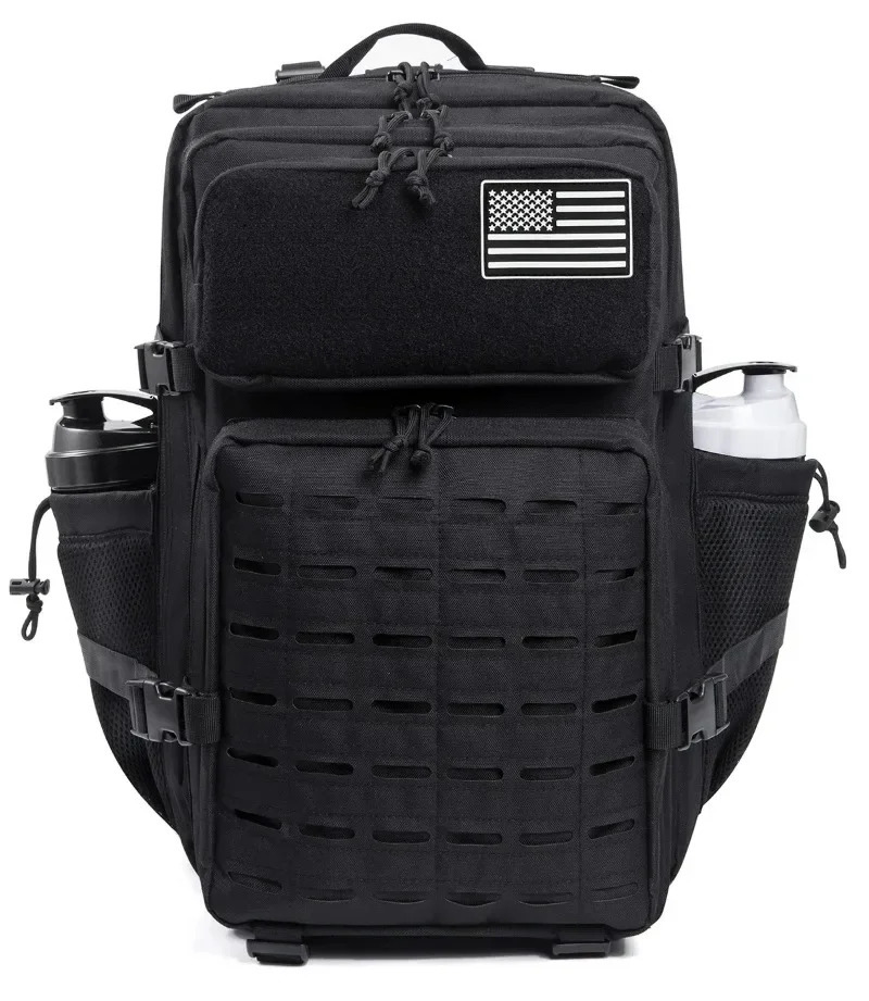 Ship from US 25L45L Tactical Backpack for Men and Women hiking camping equipment back pack Small School Rucksack with Bottle Holder 250227FBB