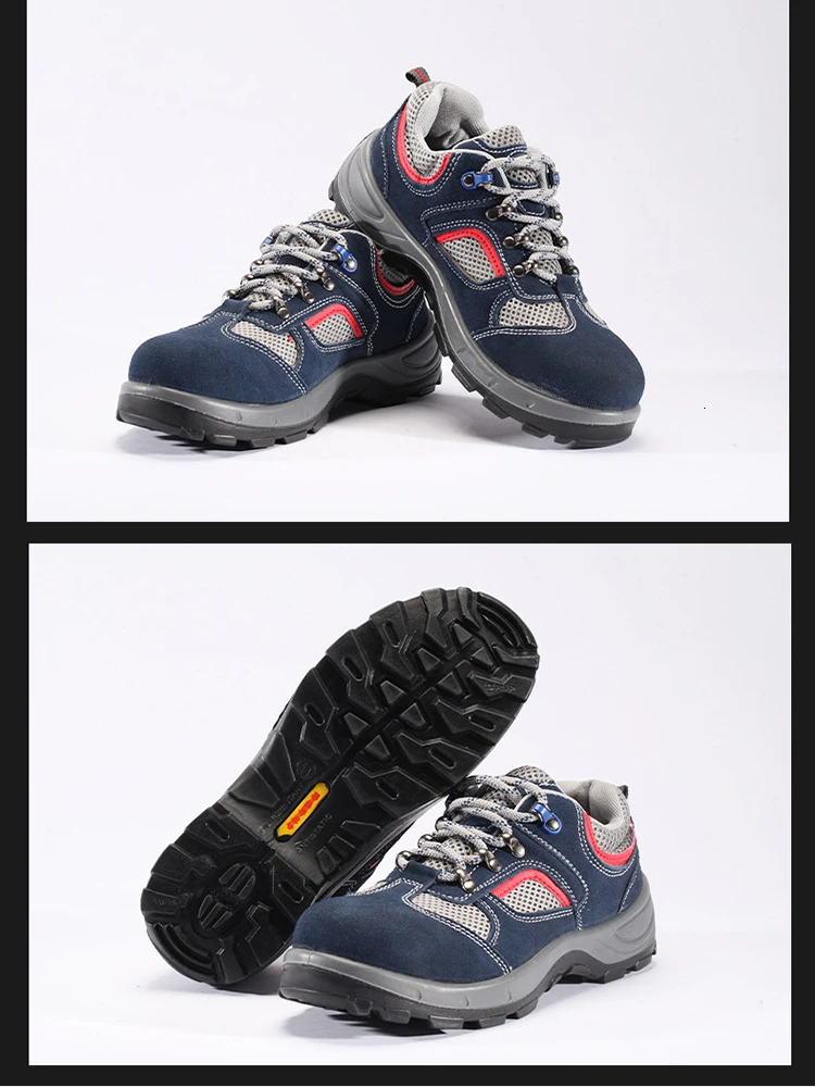 Protection Shoes Men Summer Anti Impact Puncture Steel Toe Cap Lightweight Breathable Construction Site Work Shoes 250226