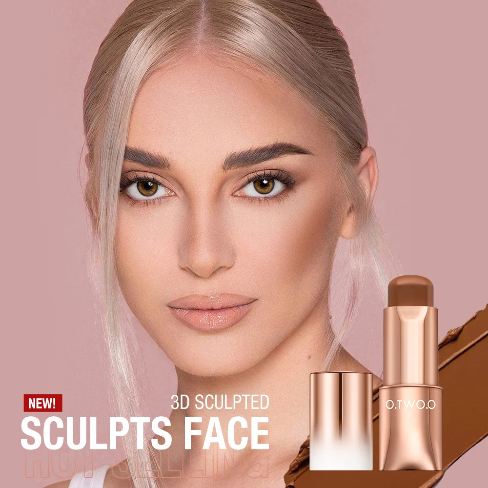 OTWO Contour Stick Cream Longwear Lightweight Brighten Easy to Sculpt Face Concealer Bronzer Contouring Makeup Pen 250219