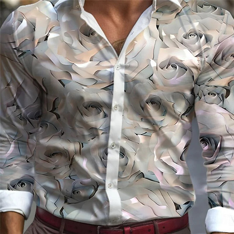 Fashionable Mens Casual Outdoor Shirt Floral Retro Hawaii n Mens Style 250224