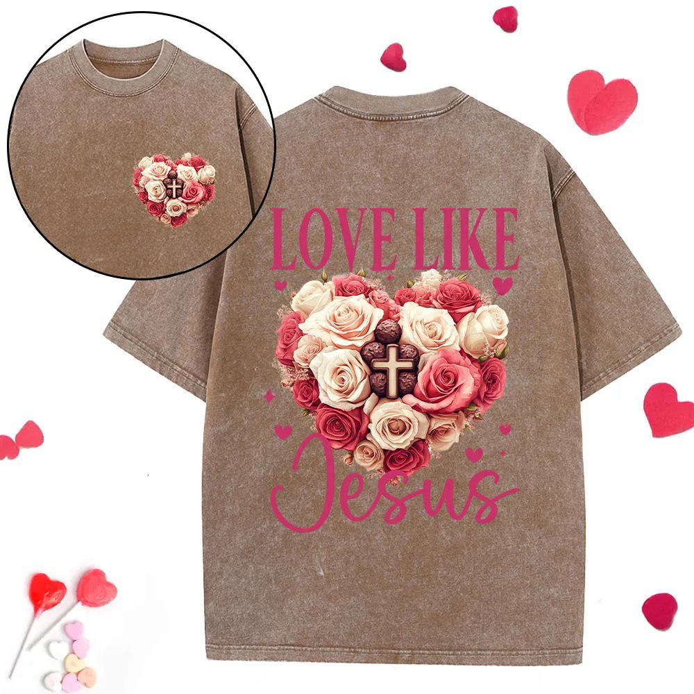 2025 Designer Fashion Trend Spring/summer Love Letter Printed Round Neck Short Sleeve Casual Men's T-shirt