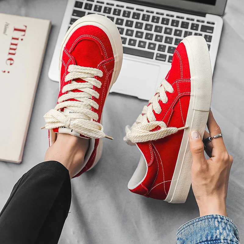 Casual Mens Canvas Breathable NEW Top Non-Slip Walking Shoes Lightweight Cfortable Sneakers For M Z250224