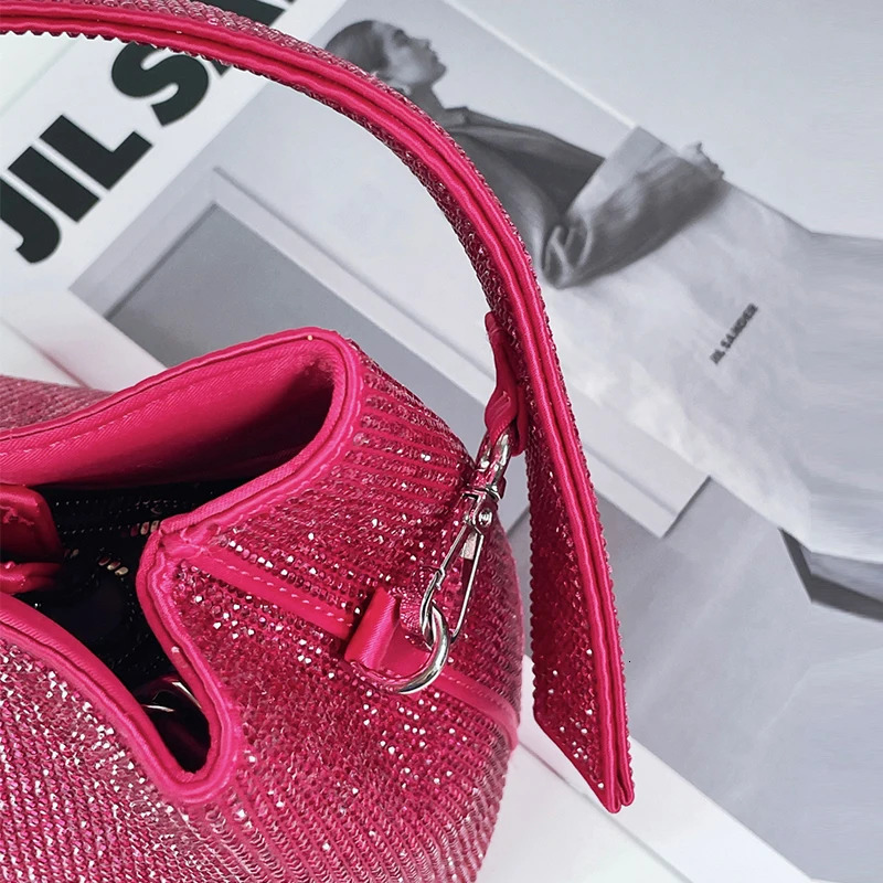 Luminous Rhinestone Womens Clutch Party Bag y ner Handbag Wallet Fashion Mini Shoulder Cross Body 250226