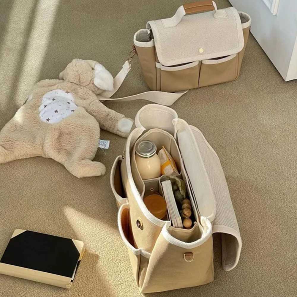 Diaper Bags Personalized Mommy Bag Large Capacity Handbags Custom Women Shoulder Crossbody Bags Fashion Canvas Casual Totes Messenger Bag Y250227PM1M