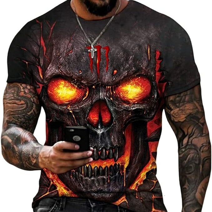 Designer's New Summer 3D Printed 2025 Casual Short Sleeved T-shirt For Men's Clothing