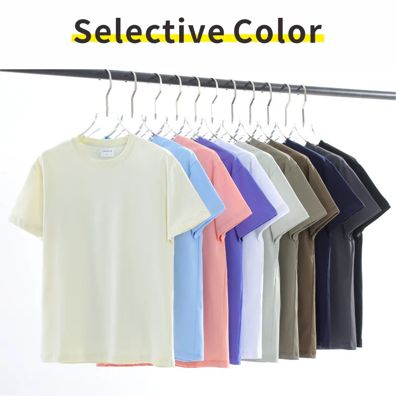 Customized work clothes pure cotton t-shirt printed pattern loose style hip-hop style 250226