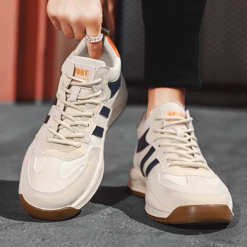 Mens running shoes 2024 casual lightweight breathable mesh lace sports shoes outdoor non slip neutral wide top tennis shoes Z250227