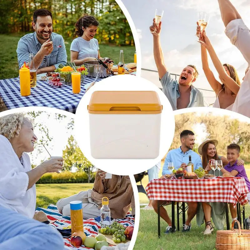 Ship from US Insulated Cooler Box Waterproof Delivery Ice Pack Thermal Containers LeakProof Lunch 5L Bag Picnic 250227FBB