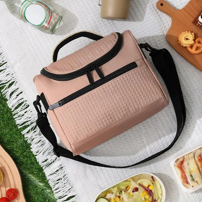 Ship from US Insulated Lunch Bag 85 L Soft Cooler Cooling Tote Triplelayer Leakproof Container With Adjustable 250227FBB