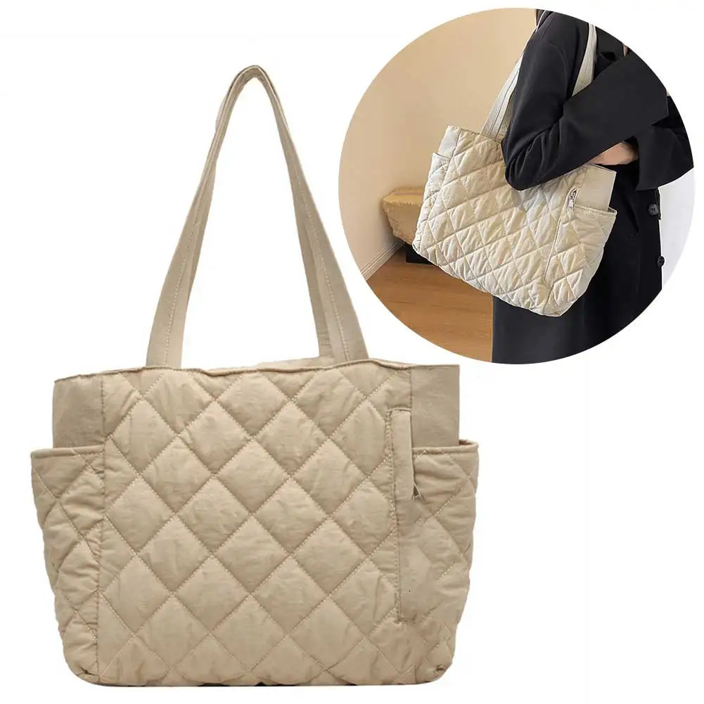 Ship from US Women Padded Hobo Handbag Casual Lightweight Adjustable Strap Top Handle Bag Diamond Quilted Tote Slouchy Travel 250227FBB