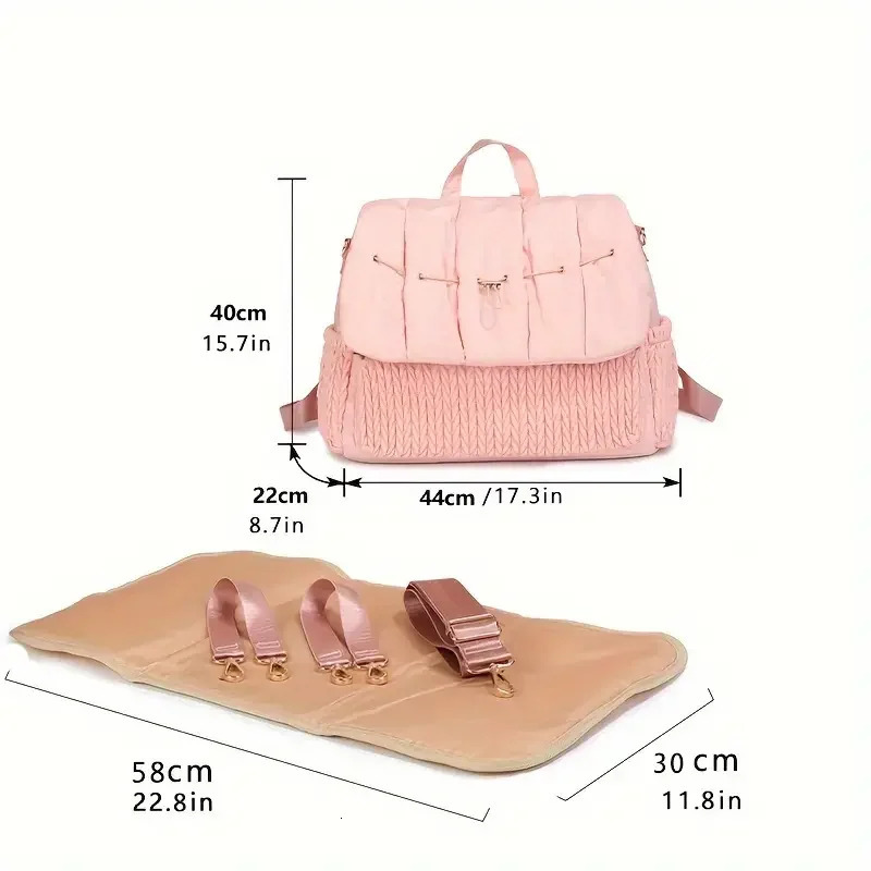 Large capacity Diaper stroller bag waterproof mummy pregnant woman nap travel bag baby care multifunctional handbag 250227