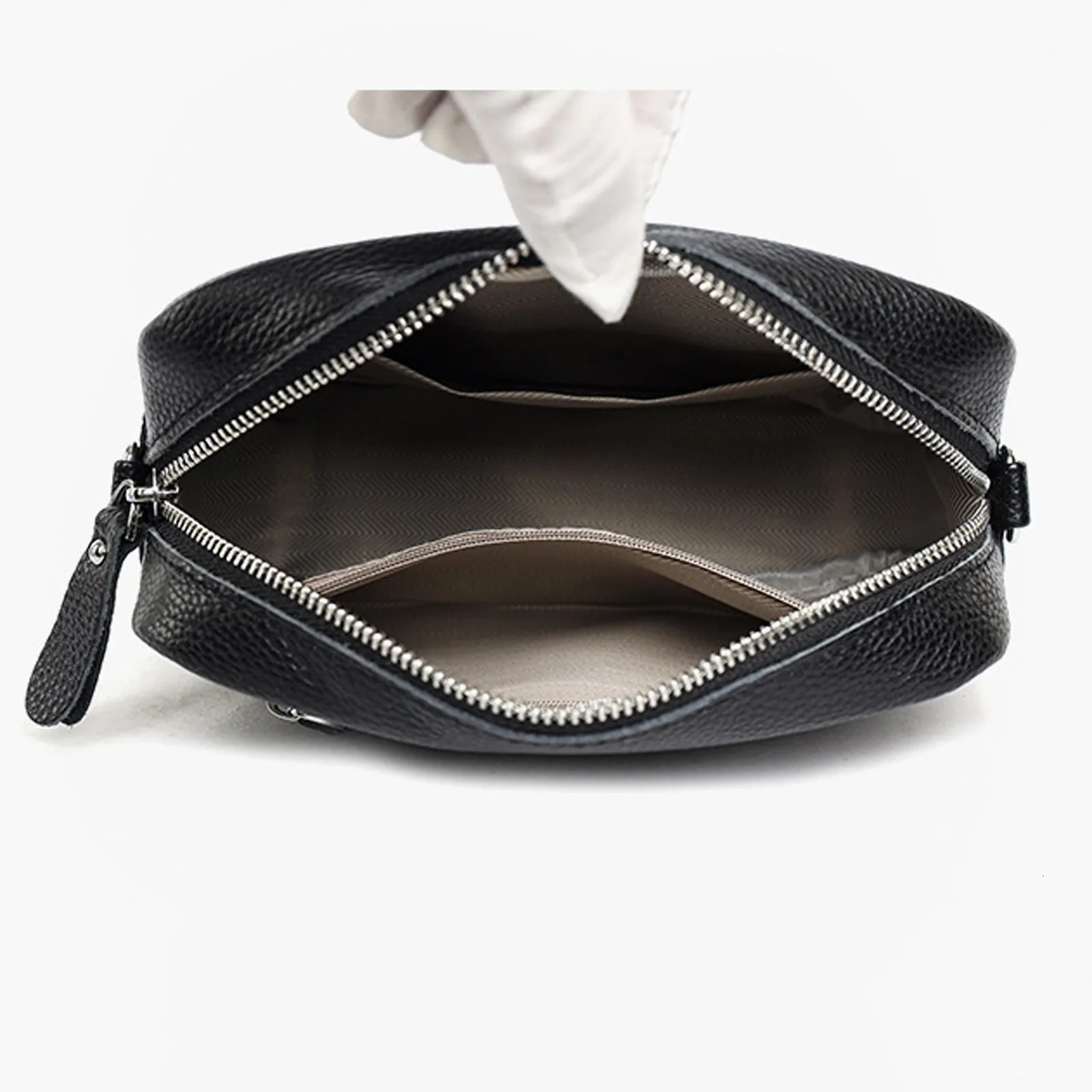 Ship from U.S. Bags For Women Leather Shoulder Bag For Men Small Square Bag Soft Crossbody Leather Bag Spring Model Female Shoulder Bag Bags 250227FBB