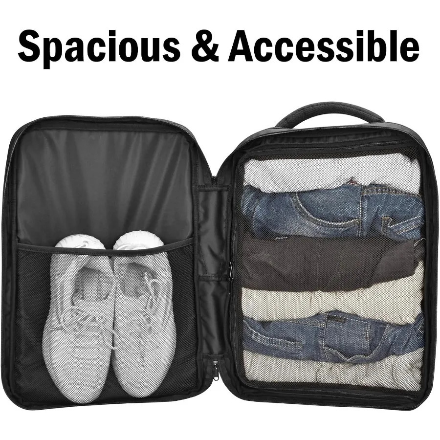Ship from US Expandable Travel Backpack Business Laptop TSAFlight Approved with USB Charging Port fits 156 Inch 250227FBB