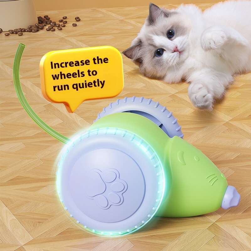 DHpet Cat Toys Smart Electric Mouse Car Cat Amusement Stick Self-entertainment Pet Car Cat Supplies Automatic Cat Toy