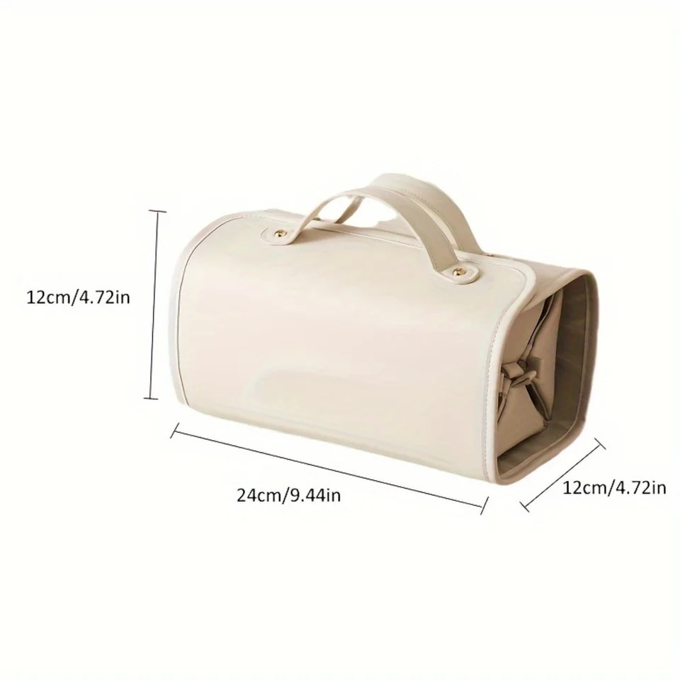 Ship from US Waterproof Folding Makeup Bag Detachable Portable Spacious Travel Organizer For Cosmetics And Toiletries Pu ScentF 250227FBB