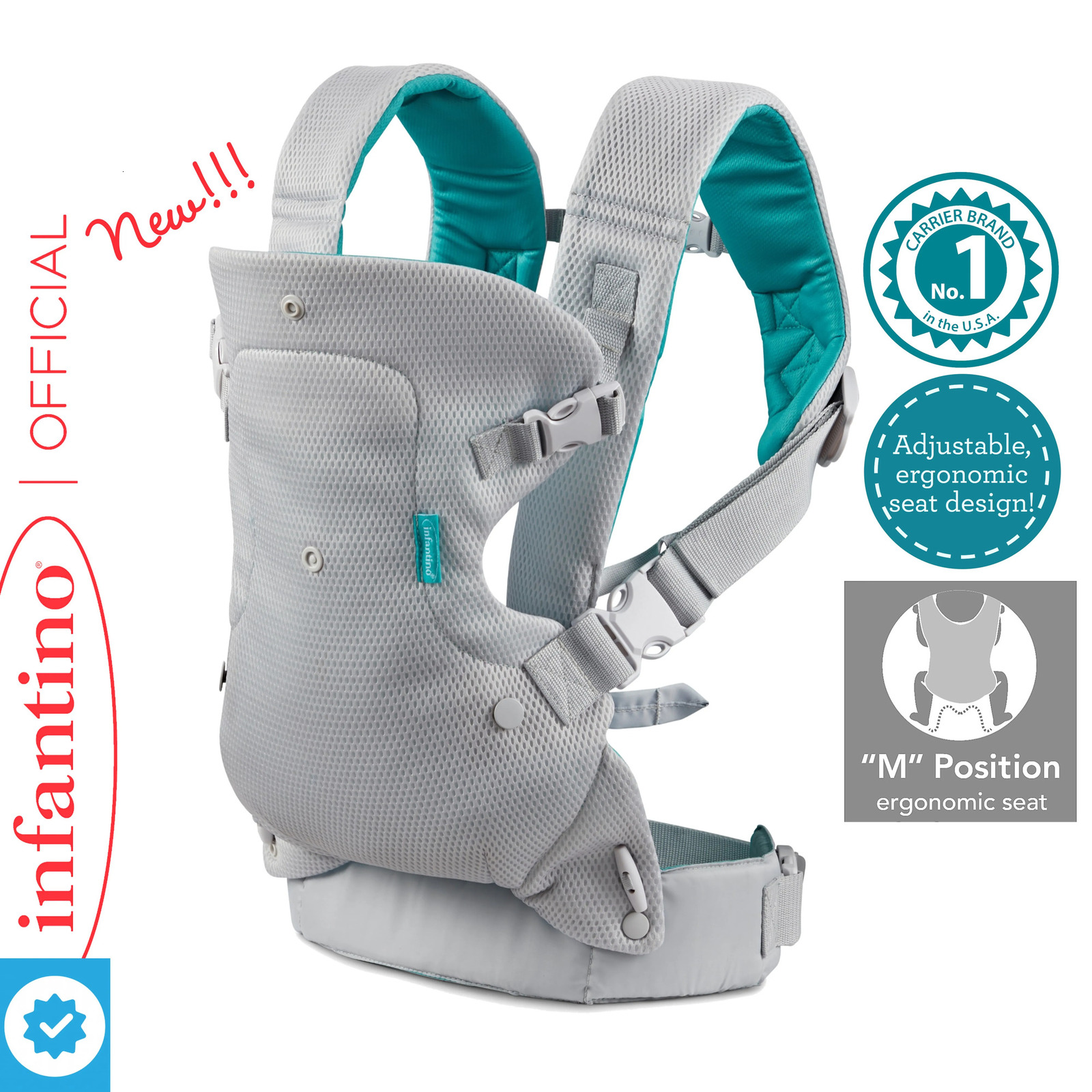 Four-in-one Baby Shoulder Strap with Baby Shoulders Infant Baby All Positions Sling Wrap Cool Air Mesh Cotton Backpack 250227