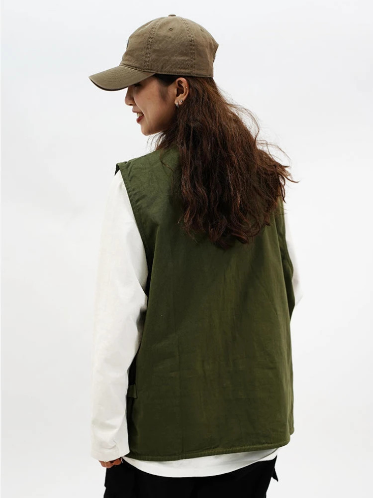Techwear Vests Women Vintage Spring Autumn Coat ned Couples Allmatch Sleeveless Outwear Japanese Harajuku Aesthetic Ins 250226