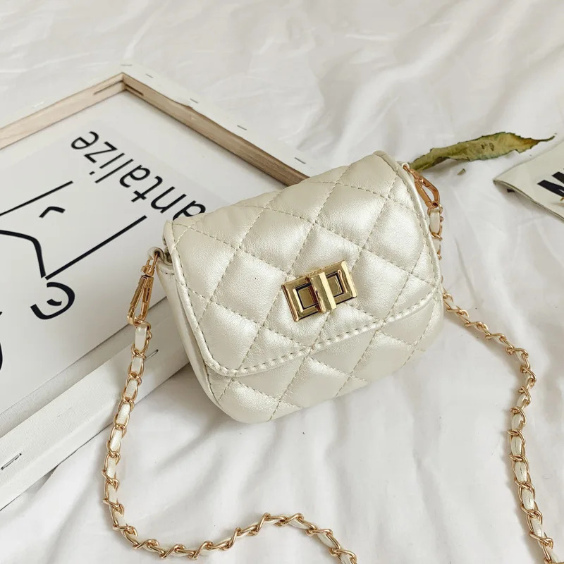 Ship from US Girls temperament small fragrant style bag girls highend fashion diamond grid crossbody Korean version westernstyle ch 250227FBB