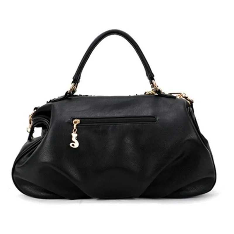 New Arrival new womens bag PU leather womens shoulder bag sequin patent leather bag casual wild hand womens shoulder bag T250227