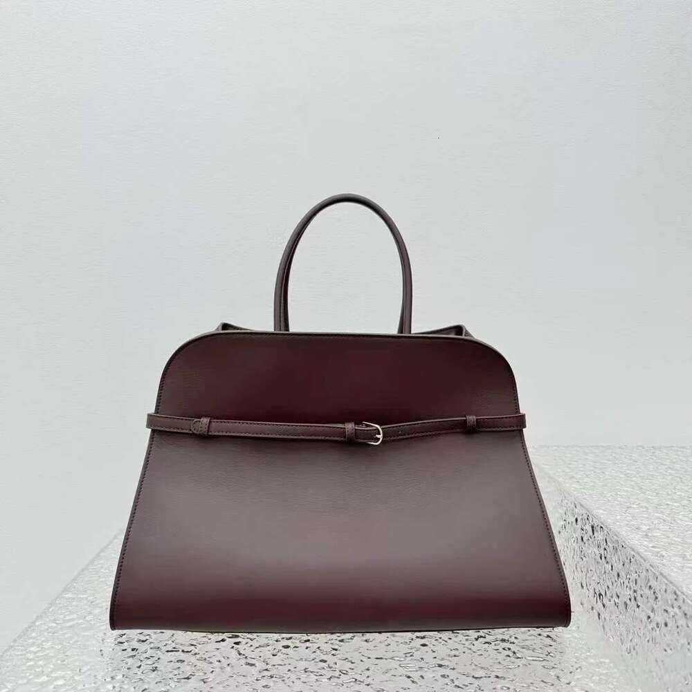 Women's Bags High Quality Margaux Cowhide Handbag Shoulder Margaux Soft Genuine Leather Large Capacity Suede Tote Bag