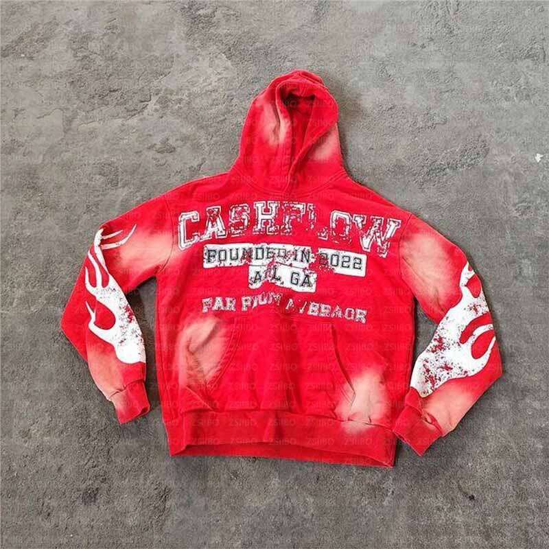 Y2K Gothic hip-hop with letter print for vintage style hoodie