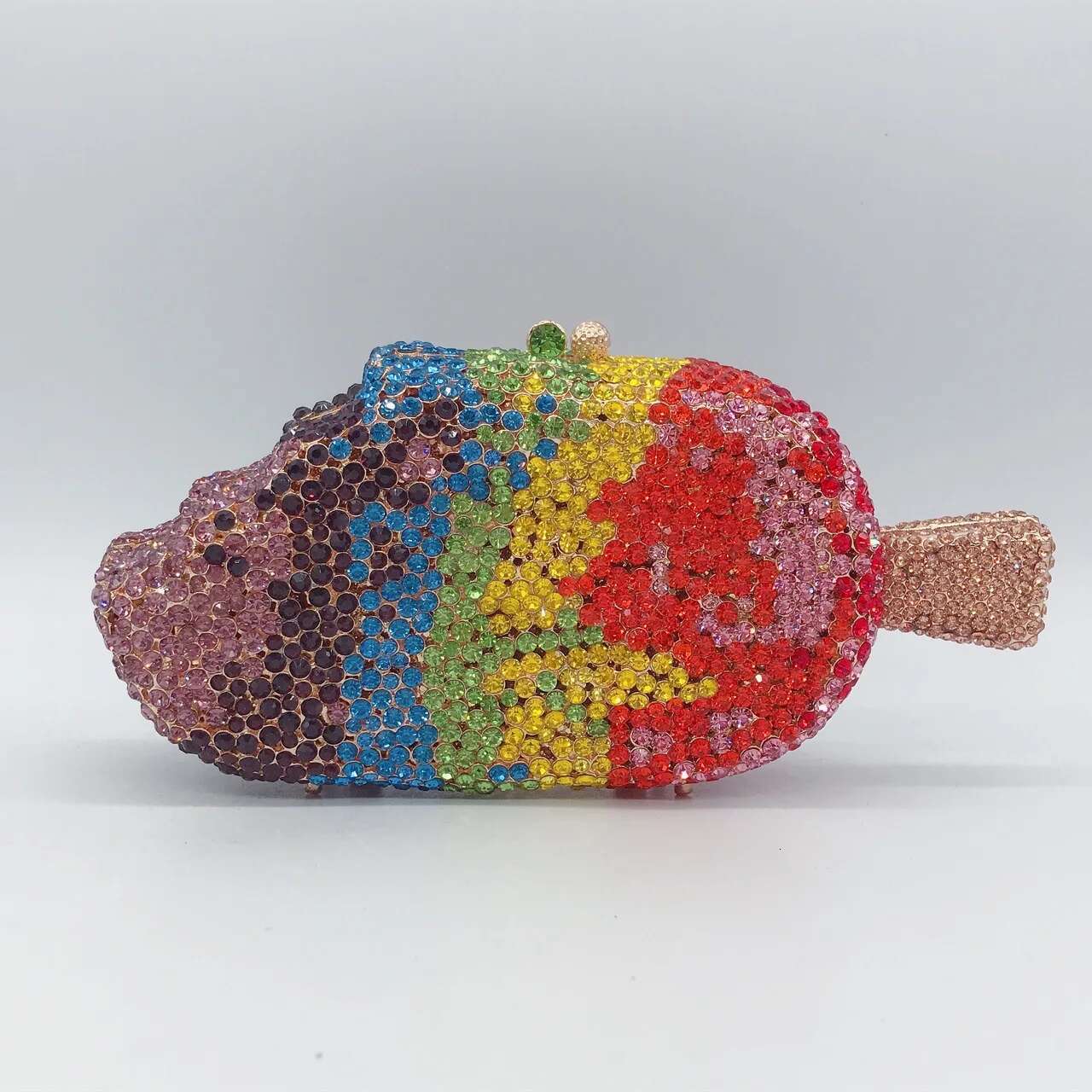 XIYUAN Ice Cream Shaped Dias Evening Clutch Bags New Crystals Bridal Purses Dinner Gem Day Clutches Female Rhies Purse