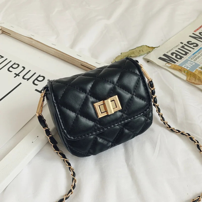 Ship from US Girls temperament small fragrant style bag girls highend fashion diamond grid crossbody Korean version westernstyle ch 250227FBB