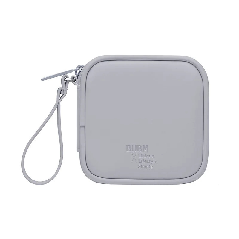 Ship from US BUBM original factory simple charging data cable storage bag waterproof and scratch resistant PU digital accessories Earpho 250227FBB