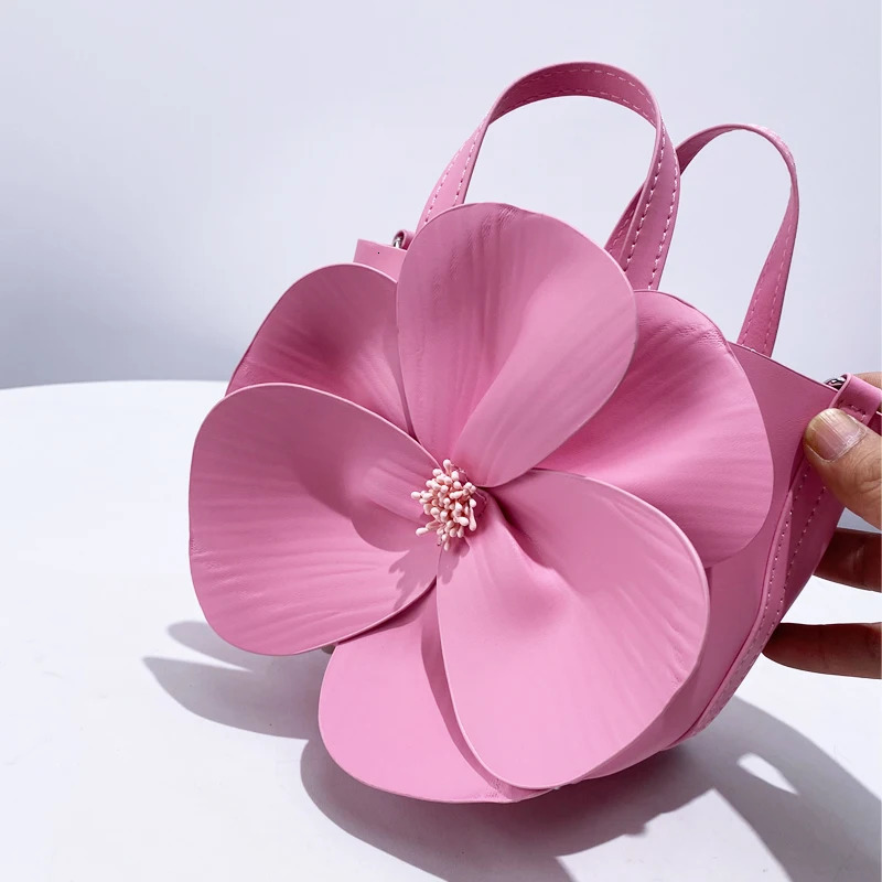 Petal Flowers Evening Clutch Party Bag Womens y ner Handbag Wallet Fashion Creative Chain Cross Body 250226