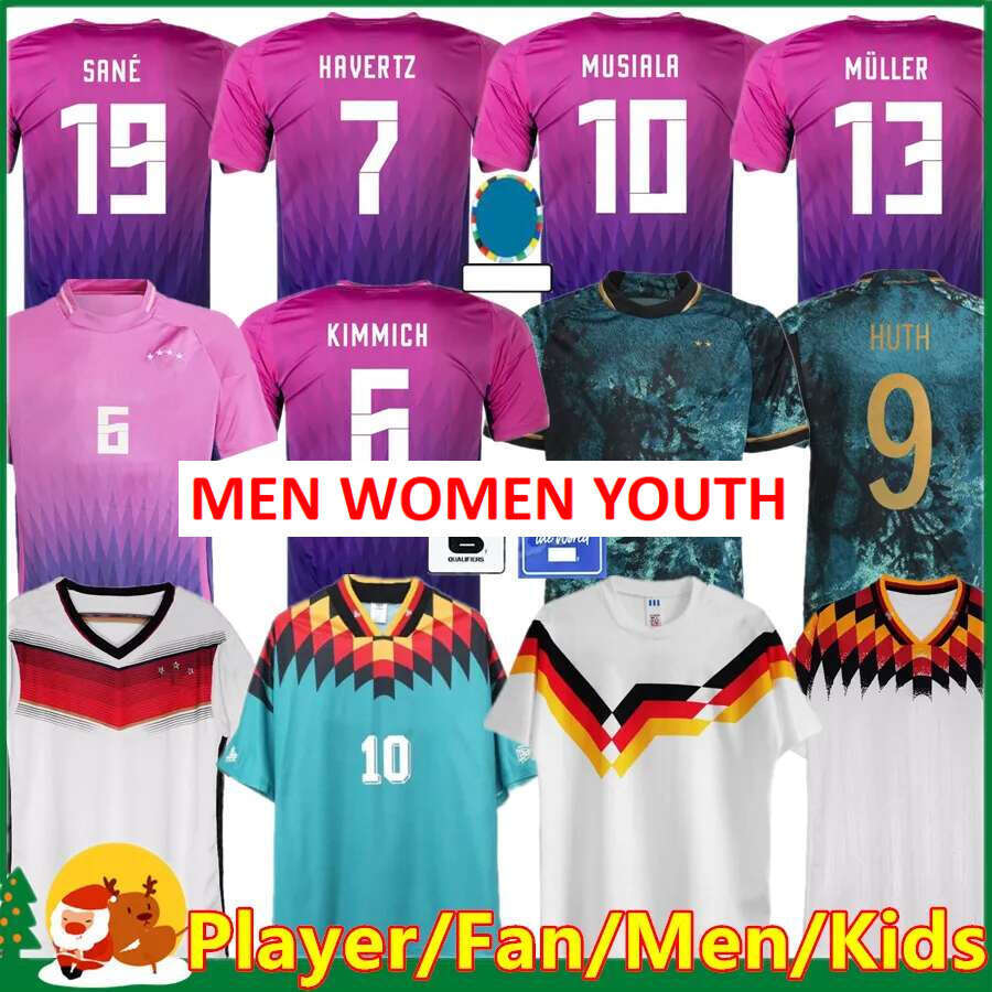 2024 MUSIALA soccer jerseys 24 25 GerMANys WIRTZ HUMMELS KROOS GNABRY WERNER DRAXLER KIMMICH MULLER HAVERTZ 1990 2014 home away fooball shir Men women kids